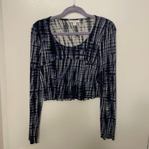 Topshop Tie-Dye Crop Top